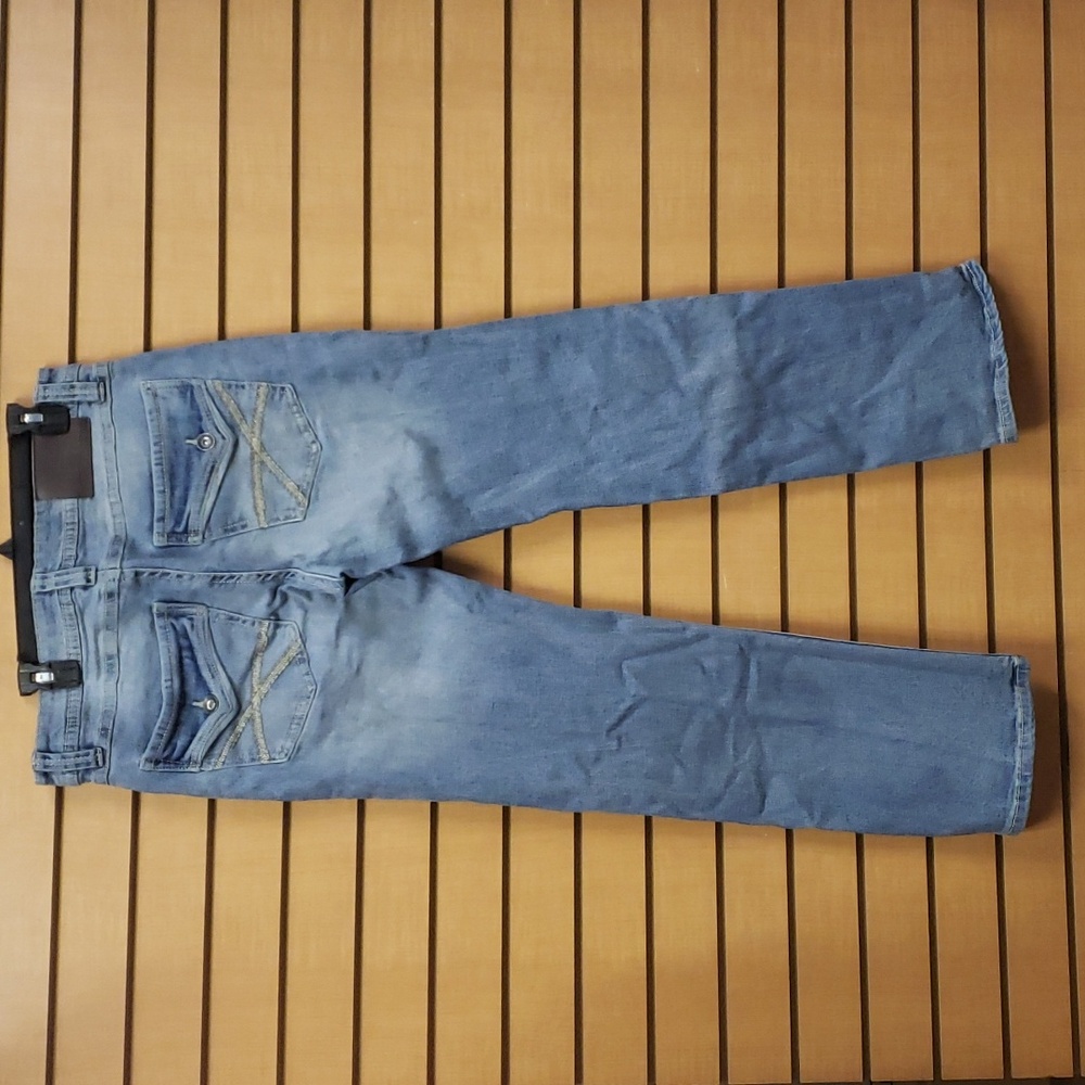 TK Axel Mens Denim Jeans W32 L32 Straight Leg Blue Light Wash